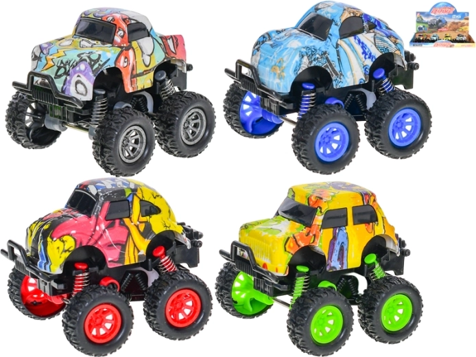 Petite voiture tout-terrain à rétrofriction 8,5 cm