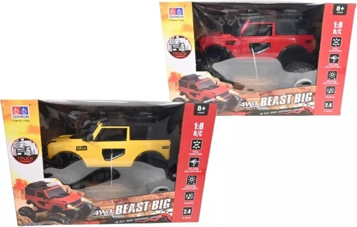 Voiture tout-terrain radiocommandée avec grandes roues