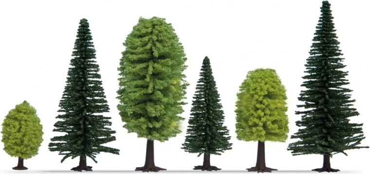 Noch Forêt mixte set d’arbres 25 pcs