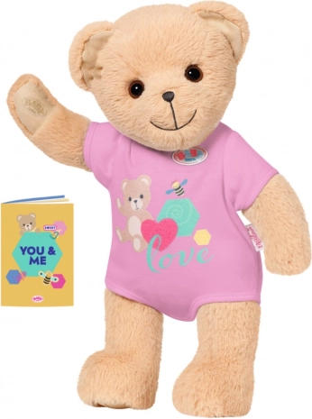 Ourson en peluche BABY BORN en tenue rose 36 cm