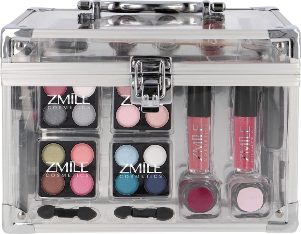 Zmile mallette de maquillage Acrylic – set maquillage transparent 42 pcs