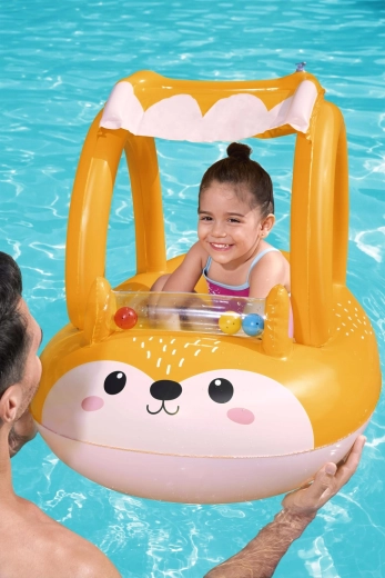 Amusement avec des billes colorées