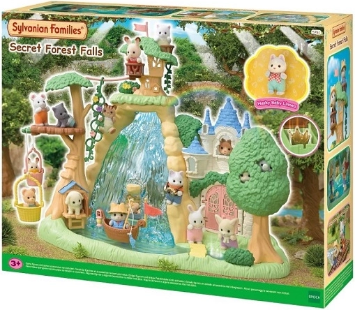 Sylvanian Families Île forestière mystérieuse avec cascade