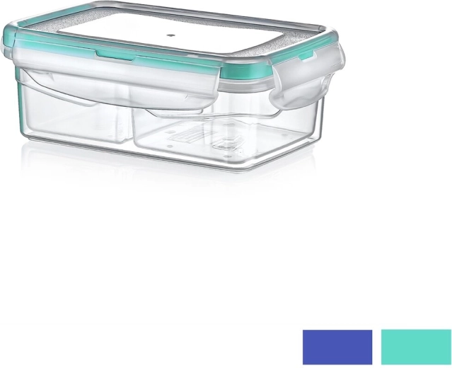Boîte alimentaire rectangulaire compartimentée Saver Box avec couvercle 400 ml