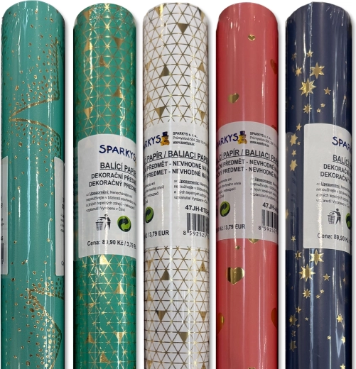 Papier cadeau 200 × 70 cm – plusieurs motifs