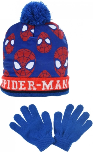 Ensemble enfant bonnet et gants Spiderman