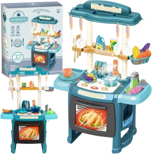 Cuisine enfant à piles avec accessoires