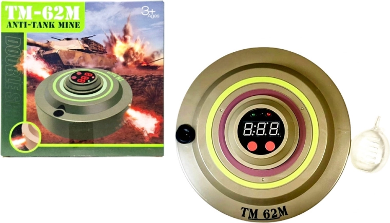 Jouet militaire interactif – mine terrestre avec effet de fumée - 1 pièce