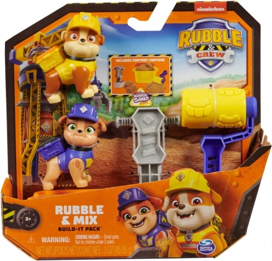 Figurines RUBBLE & CREW pack de 2 avec sable cinétique