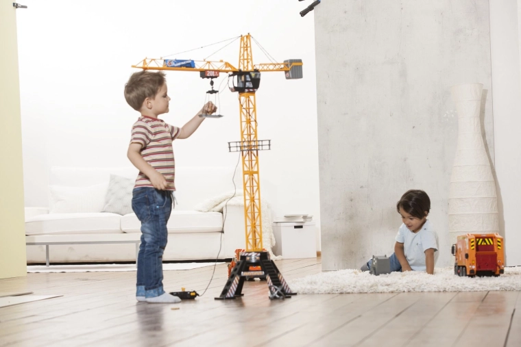 Jeu réaliste sur un chantier