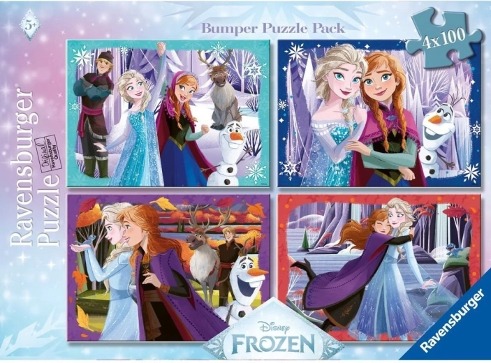 Puzzle Ravensburger Disney La Reine des Neiges 4×100 pièces