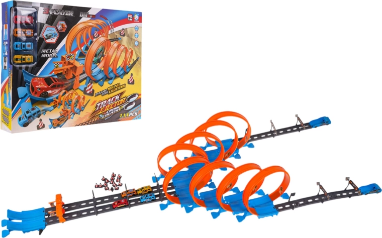 piste de course extrême avec fonctions lumineuses et sonores