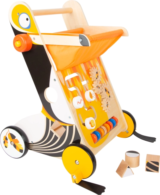 Chariot de marche en bois Toucan pour enfants