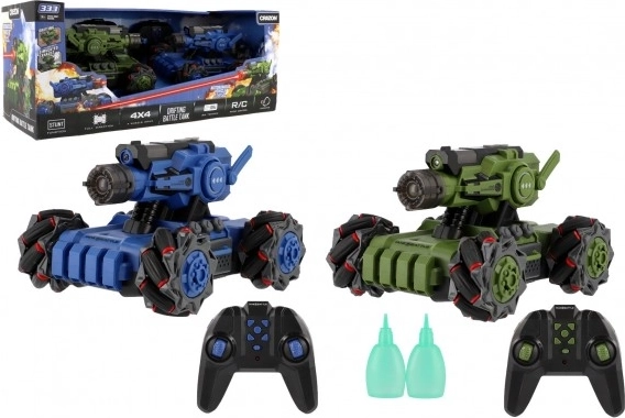 Chars RC avec combat 2,4 GHz – set de 2 pièces avec effet fumée et éclairages