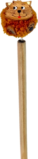 Crayon avec pompon et chat