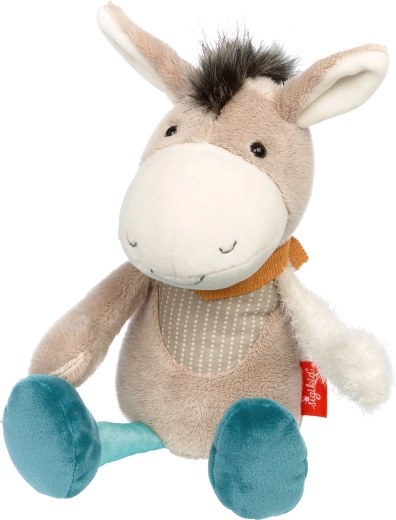 Ânon patchwork pastel Sigikid – premier doudou 31 cm