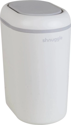 Poubelle à couches Shnuggle Eco Touch blanc/gris