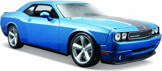 Maisto Dodge Challenger SRT8 2008 modèle métallique 1:24 bleu métallisé