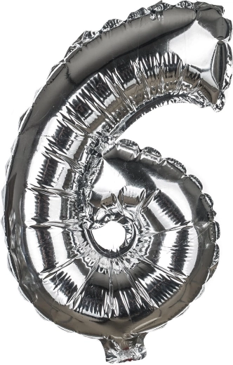 Ballon en aluminium chiffre 6, 30 cm – MY PARTY