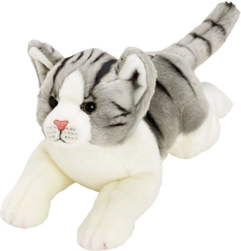 Chat en peluche réaliste 35 cm