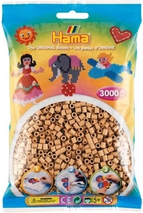 Perles à repasser Hama midi – brun chêne, 3000 pcs
