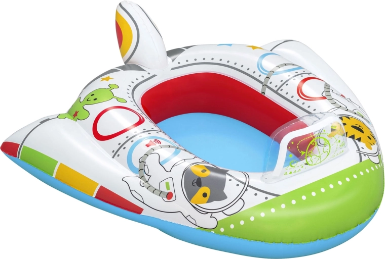 Design coloré de vaisseau spatial