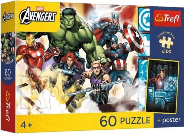 Puzzle PremPlus Kids « Razem silniejsi » 60 pièces
