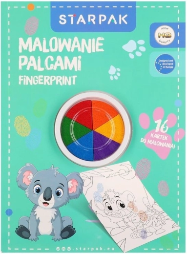 Peintures au doigt avec coloriages d’animaux