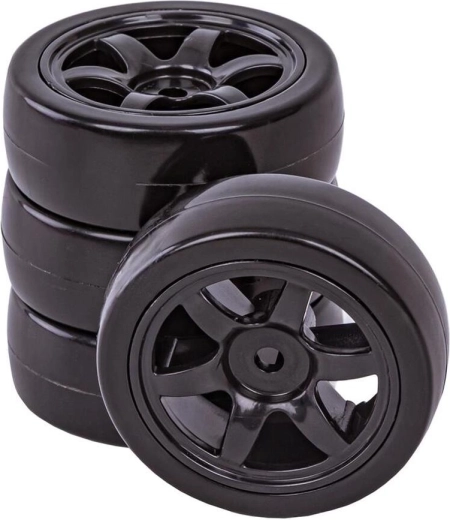 Jeu de roues de drift lisses pour voiture RC 1:16 (4 pcs)