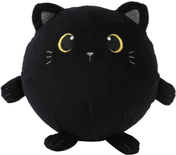 Peluche squishy chaton noir