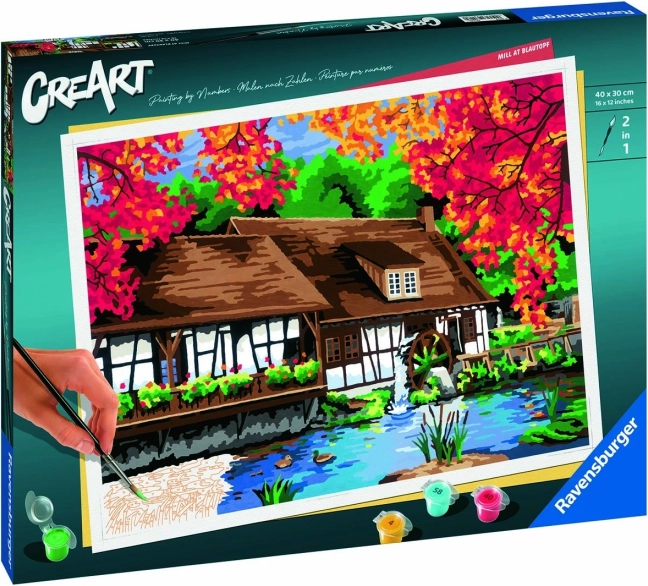 creart premium : moulin – peinture par numéros