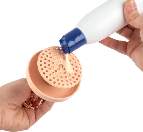 Mousse riche grâce au flacon moussant