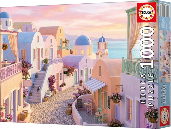 Puzzle EDUCA Santorin 1000 pièces avec colle