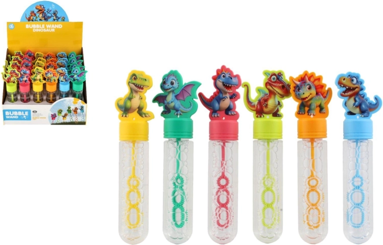 Bulleur dinosaure 15 cm (6 modèles) – 24 pcs en présentoir