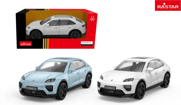 Modèle de voiture Porsche Macan Rastar 1:43 blanc - 1 pièce
