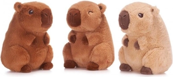 Capybara en peluche 22 cm – jouet tout doux en trois couleurs