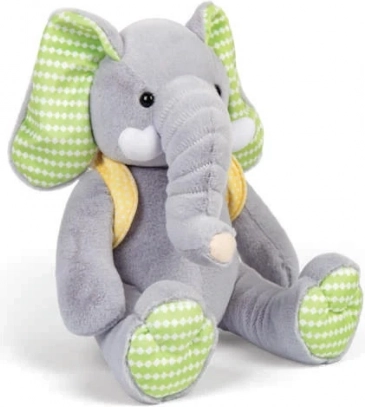 Éléphant en peluche avec petit sac à dos 26 cm BIGJIGS TOYS