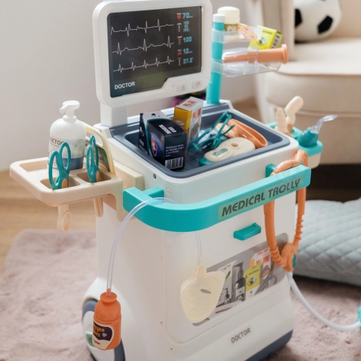 Cabinet médical mobile avec espace de rangement
