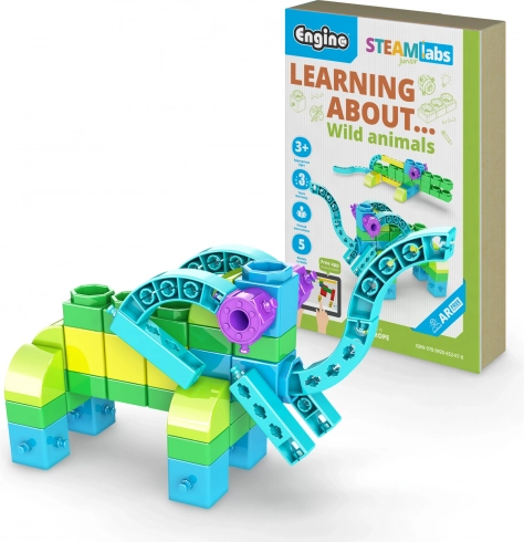 Jeu de construction Engino Apprenons - animaux sauvages
