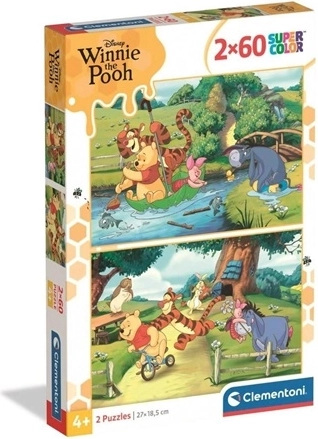 Puzzle Clementoni 2×60 pièces Winnie l’ourson