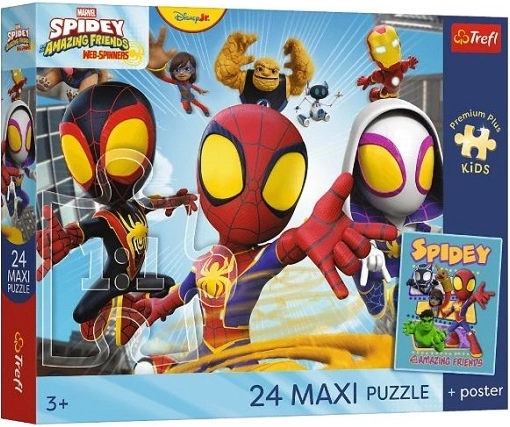Puzzle maxi 24 pièces Premium Plus Kids Spidey et ses amis extraordinaires