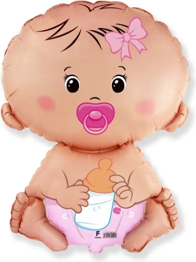 Ballon en aluminium bébé fille