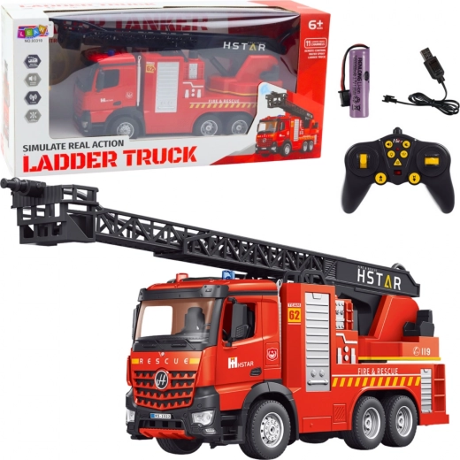 jouet amusant camion de pompiers télécommandé