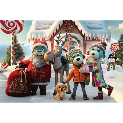 Motif de Noël de la Famille Treflik