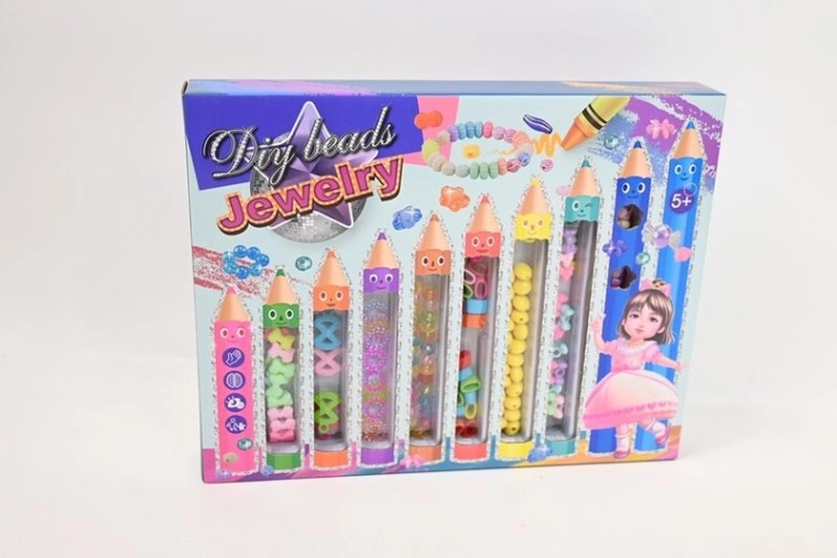 Kit de perles pour la création de bijoux en tubes