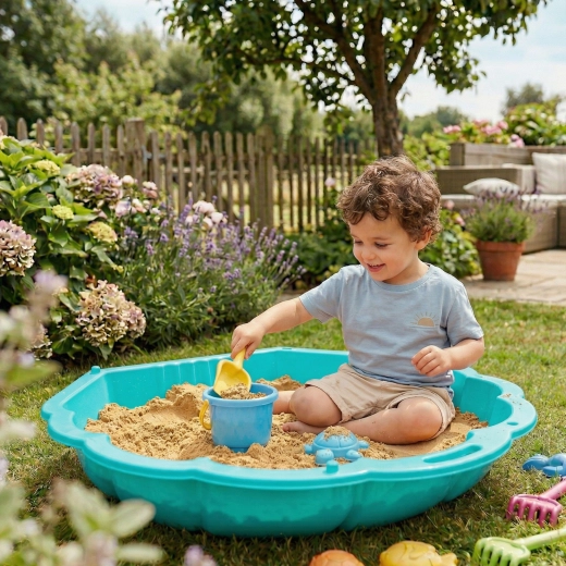 Jeu créatif avec du sable