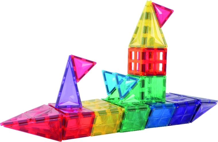 Jeu de construction magnétique Cleverclixx Original Pack Intense (60 pièces)