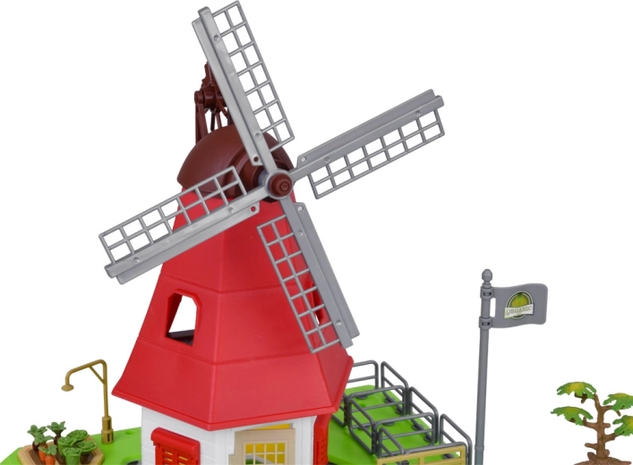 Moulin à vent avec des ailes rotatives