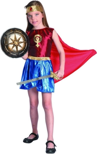 Robe de carnaval héroïne pour filles 130–140 cm