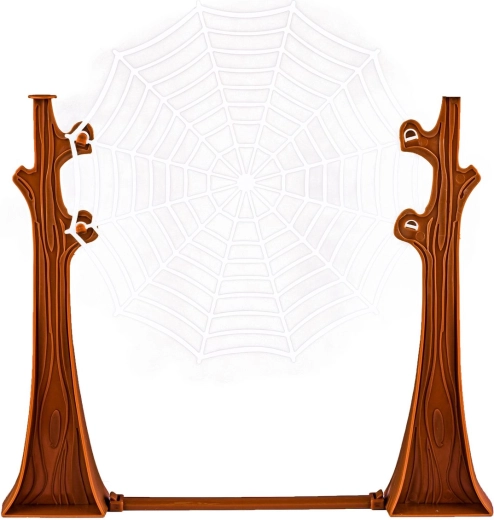 Grande toile d’araignée entre deux « arbres »
